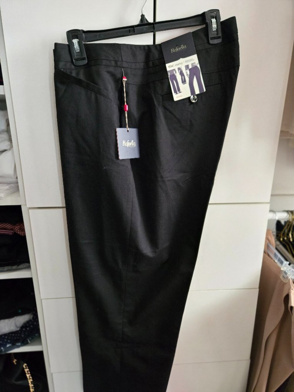 NWT Rafaella Black  Ankle Pants - 16W Curvy